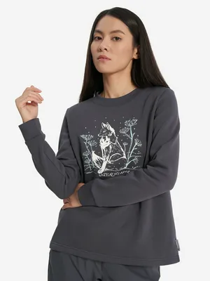 Свитшот женский Outventure, серый, арт. 137840OUT-93