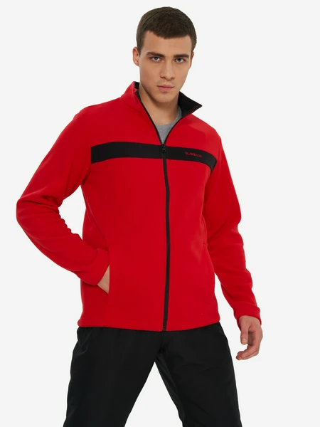 Джемпер флисовый мужской Glissade, красный, арт. 138586gsd-hb