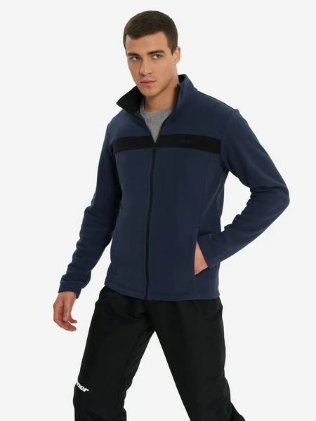 Джемпер флисовый мужской Glissade, синий, арт. 138586gsd-mb