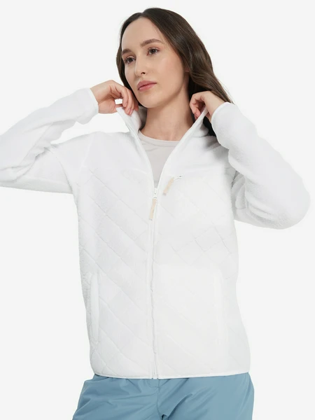 Джемпер флисовый женский Glissade, белый, арт. 30370