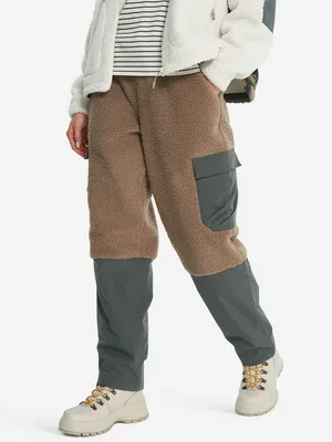 Флисовые брюки женские, бежевый, арт. 138306N16-T2