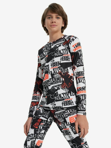 Термобелье верх для мальчиков Termit, белый, арт. 30399