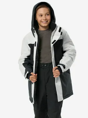 Куртка утепленная для мальчиков, серый, арт. AWA25JKB120O1K-GRAY - BLACK