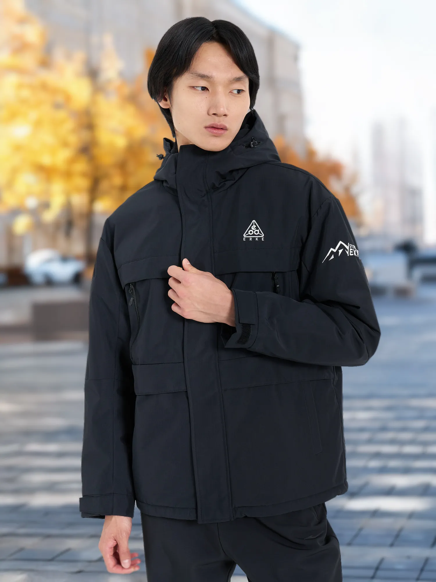 Куртка утепленная Erke, черный, арт. 11223401154e1m-002