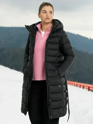 Пальто утепленное женское, черный, арт. 130823out-99