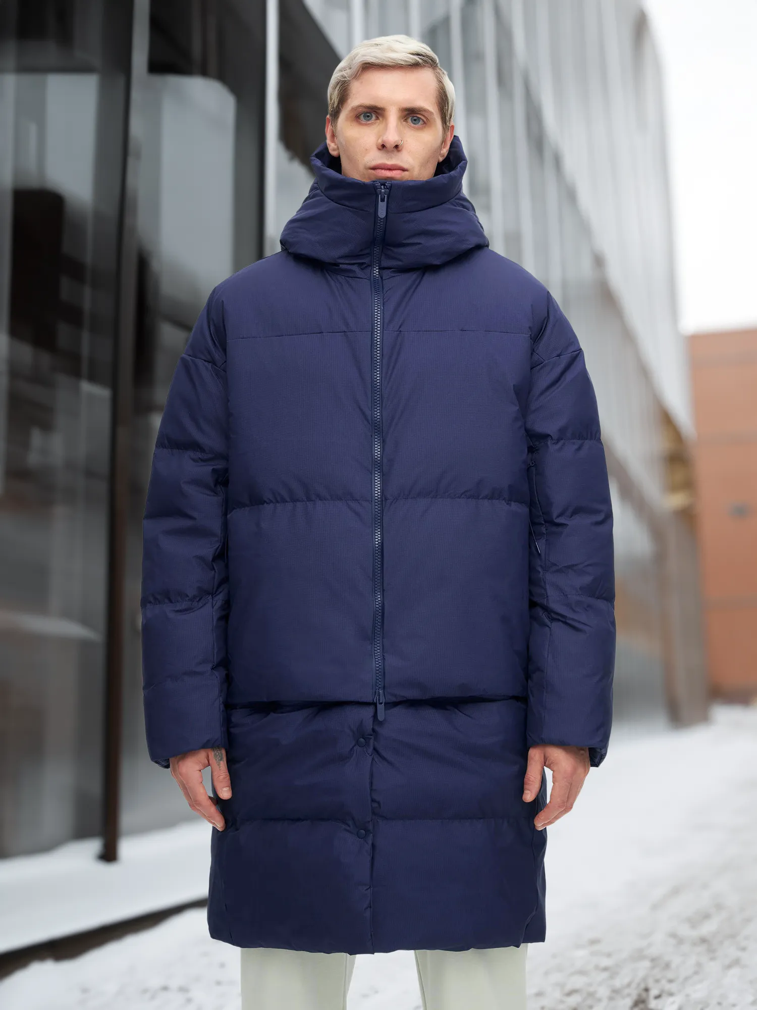 Пуховик мужской SHU, синий, арт. tr-dwn-jckt23ms7j-bu