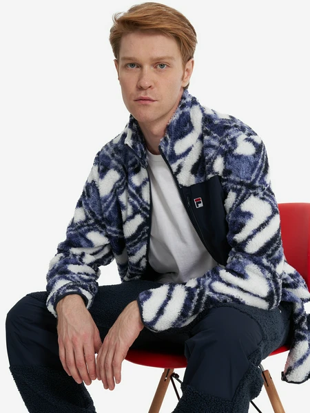 Джемпер флисовый FILA Heritage, синий, арт. 129303fla-m2