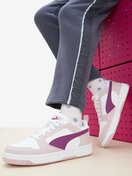 Кеды для девочек PUMA Rebound V6 Lo Jr, розовый, арт. 393833p0p-14