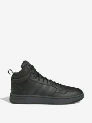 Мужские утепленные кеды Adidas Hoops 3.0 MID WTR, черный, арт. gw6421a01-.