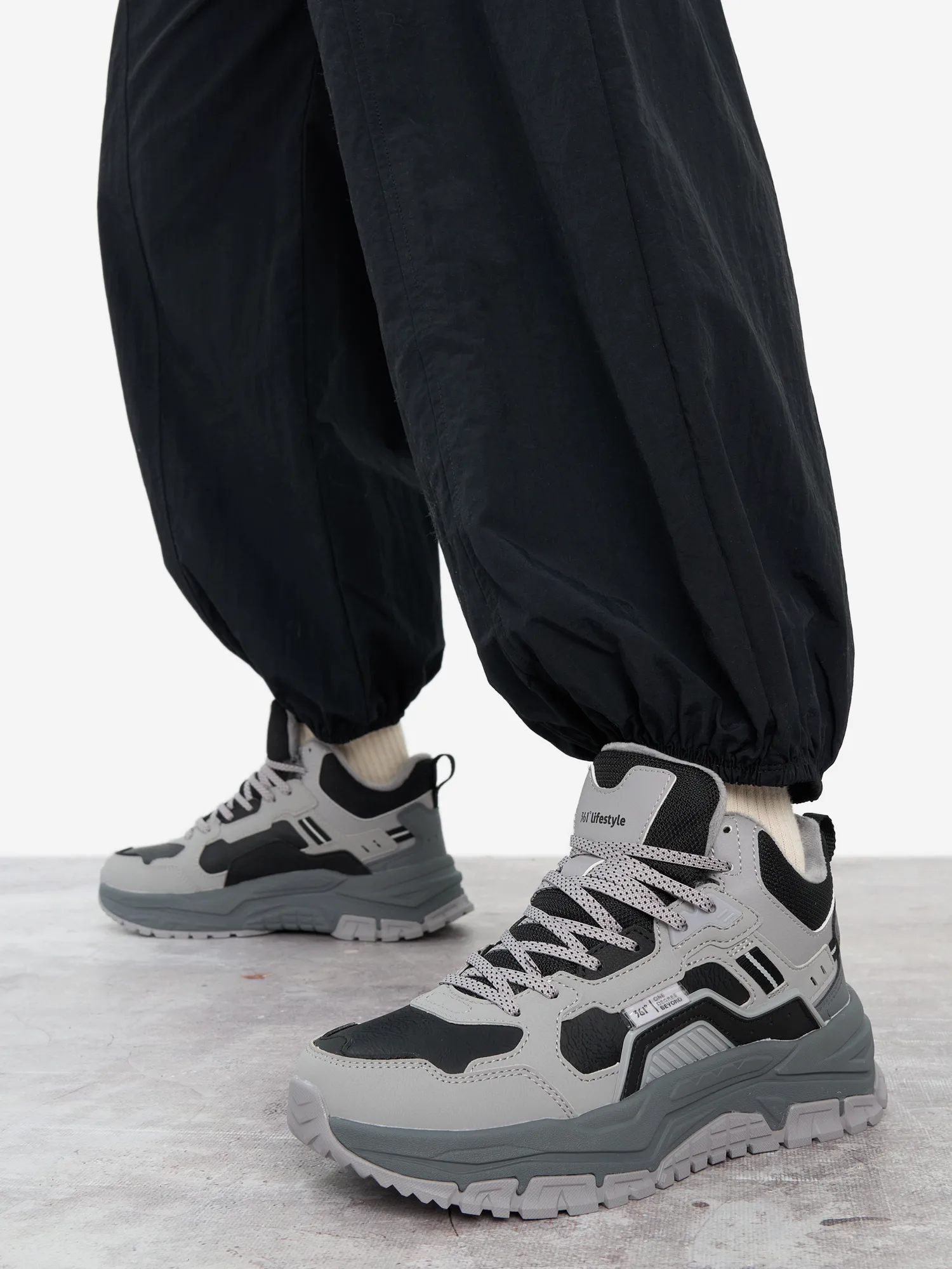 Кроссовки утепленные женские 361° Warm, серый, арт. w582346766a-4w361-.