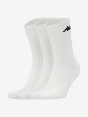Носки Kappa, 3 пары, белый, арт. 127293KAP-WB
