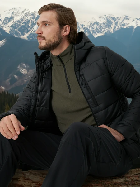 Куртка утепленная мужская Outventure, черный, арт. 129944out-99