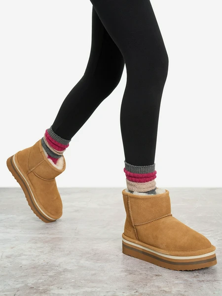 Угги для девочек Cordillero Furry, желтый, арт. 135757c37-y2