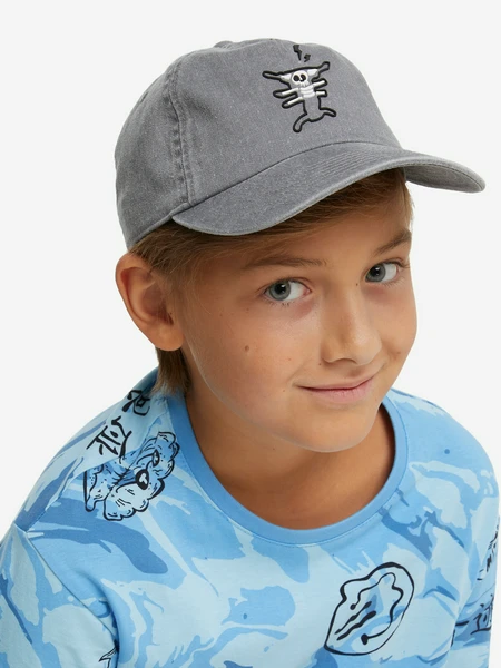 Бейсболка для мальчиков, серый, арт. 126874trt-91