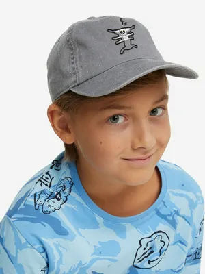 Бейсболка для мальчиков, серый, арт. 126874trt-91