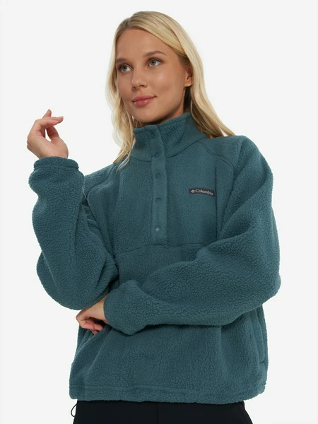 Джемпер флисовый Columbia Jasper Ridge Pebbled Fleece Half Snap, голубой, арт. 2142381clb-429