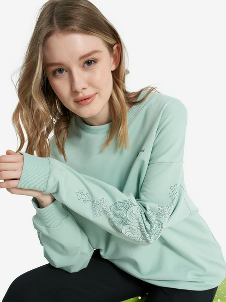 Свитшот женский оверсайз Demix, голубой, арт. 130276dmx-n0