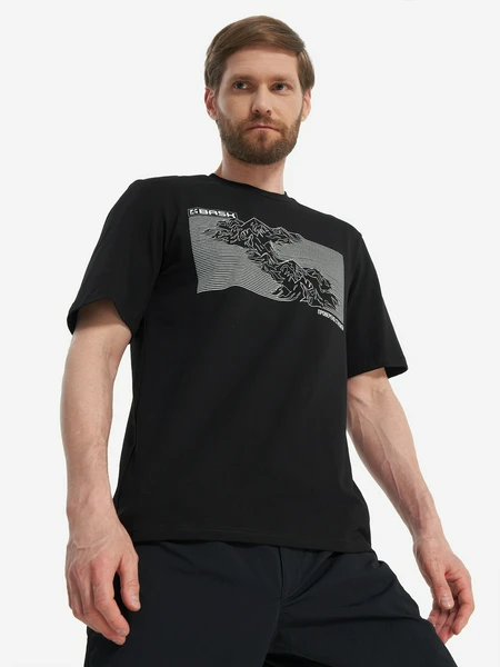 Футболка Bask Topography Mt V2, черный, арт. 24104bsk-9009