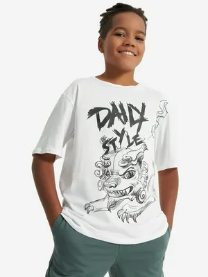 Футболка для мальчиков Demix, белый, арт. 30937