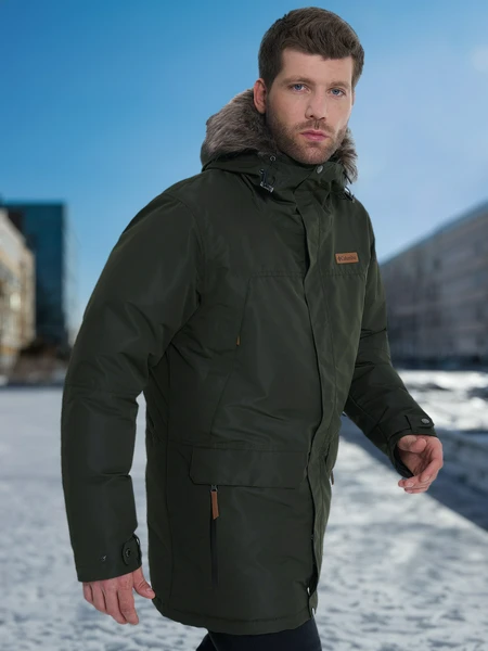 Пуховик Columbia South Canyon II Long Down Parka, зеленый, арт. 2122901clb-366