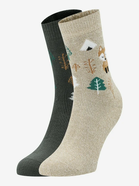 Носки Columbia Thermal Crew, 2 пары, мультицвет, арт. rcl889wclb-dgr/kh