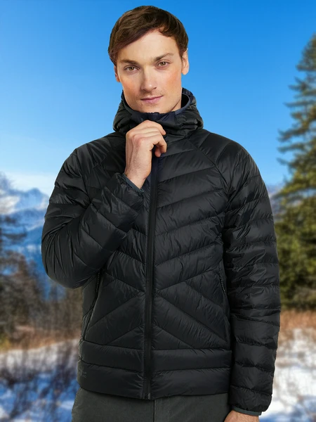 Пуховик мужской Northland Flaum, черный, арт. 120929n16-99
