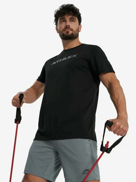 Футболка мужская Athlex Active day, черный, арт. 31192