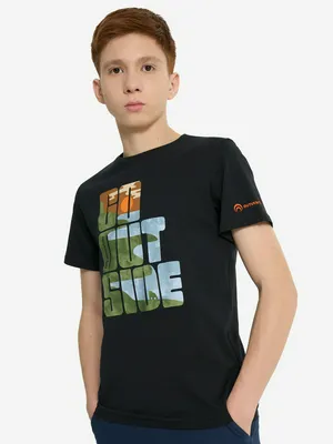 Футболка для мальчиков Outventure, черный, арт. 31202