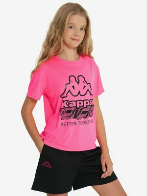 Футболка для девочек Kappa, розовый, арт. 137552KAP-J2