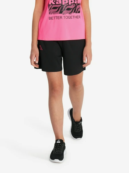 Шорты для девочек Kappa, черный, арт. 142287kap-b2