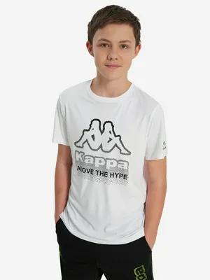 Футболка для мальчиков Kappa, белый, арт. 142281KAP-00