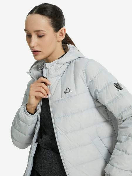 Женский пуховик Pelliot, серый, арт. 12040804p2y-grey