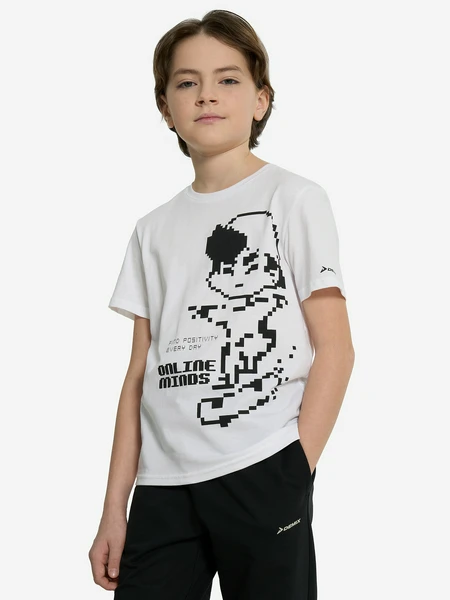 Футболка Demix для мальчиков, белый, арт. 134495dmx-00