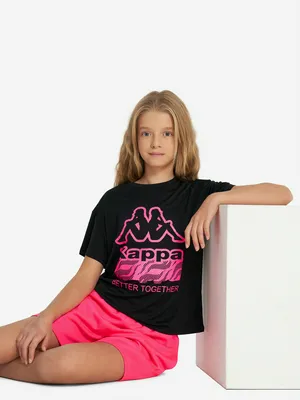 Футболка для девочек Kappa, черный, арт. 137552KAP-B2