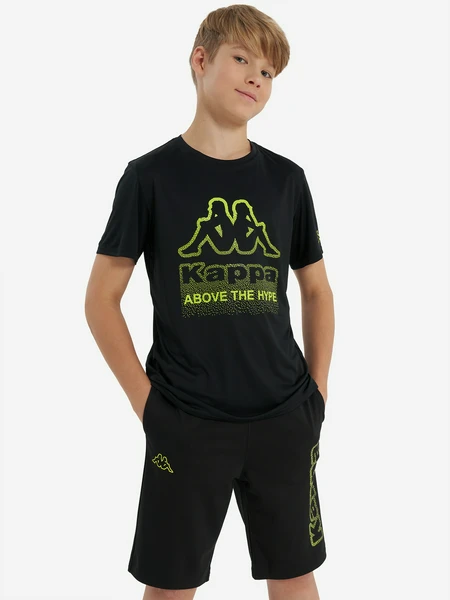 Футболка для мальчиков Kappa, черный, арт. 142281kap-b2