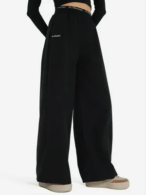 Брюки женские оверсайз Kappa Lungo, черный, арт. 140739KAP-99