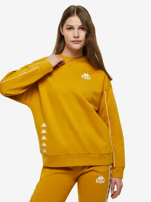 Свитшот женский Kappa, оранжевый, арт. 122748kap-y2