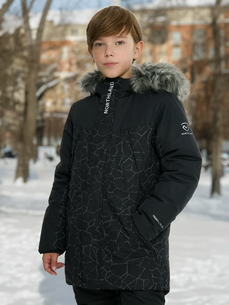 Куртка утепленная для мальчиков Northland, черный, арт. 130835n16-bb