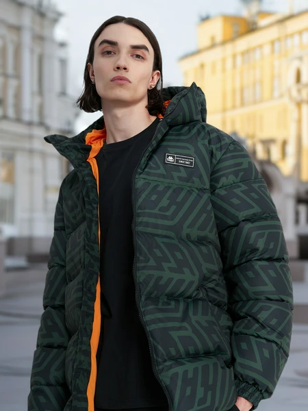Пуховик мужской Kappa, зеленый, арт. 31834