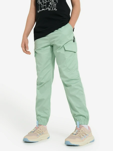 Брюки для девочек Outventure, зеленый, арт. 31841