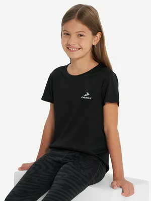 Футболка для девочек Demix, черный, арт. 134518DMX-BB
