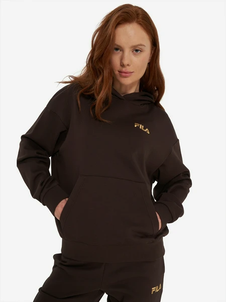 Худи женское оверсайз FILA, коричневый, арт. 31883