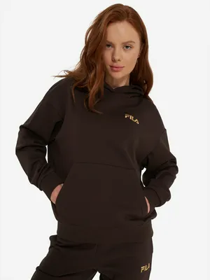 Худи женское оверсайз FILA, коричневый, арт. 142468FLA-T4