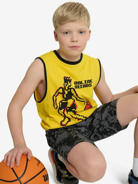 Майка для мальчиков Demix, желтый, арт. 31896