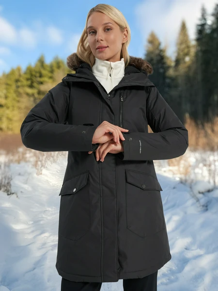 Куртка утепленная Columbia Suttle Mountain Long Insulated Jacket, черный, арт. 1799751clb-012