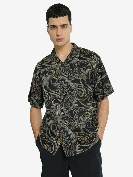 Рубашка с коротким рукавом мужская Billabong Vacay, черный, арт. 31911