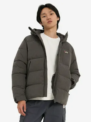 Пуховик мужской FILA, коричневый, арт. 129508