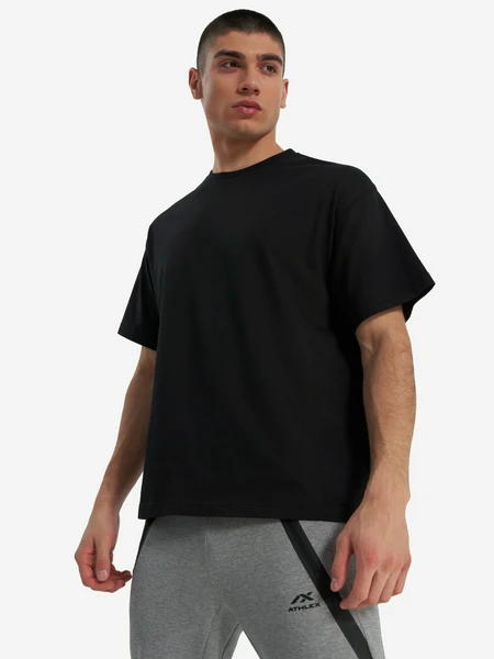 Футболка мужская оверсайз Athlex, черный, арт. 32196