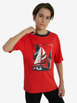 Футболка для мальчиков FILA, красный, арт. 142322FLA-R2