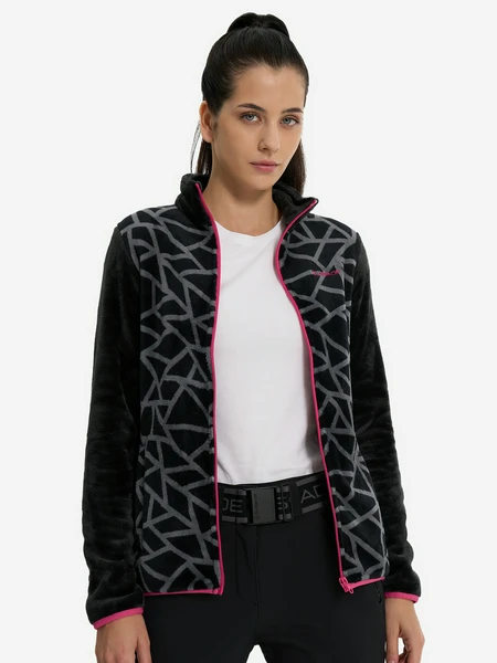 Джемпер флисовый женский Glissade, черный, арт. 32476